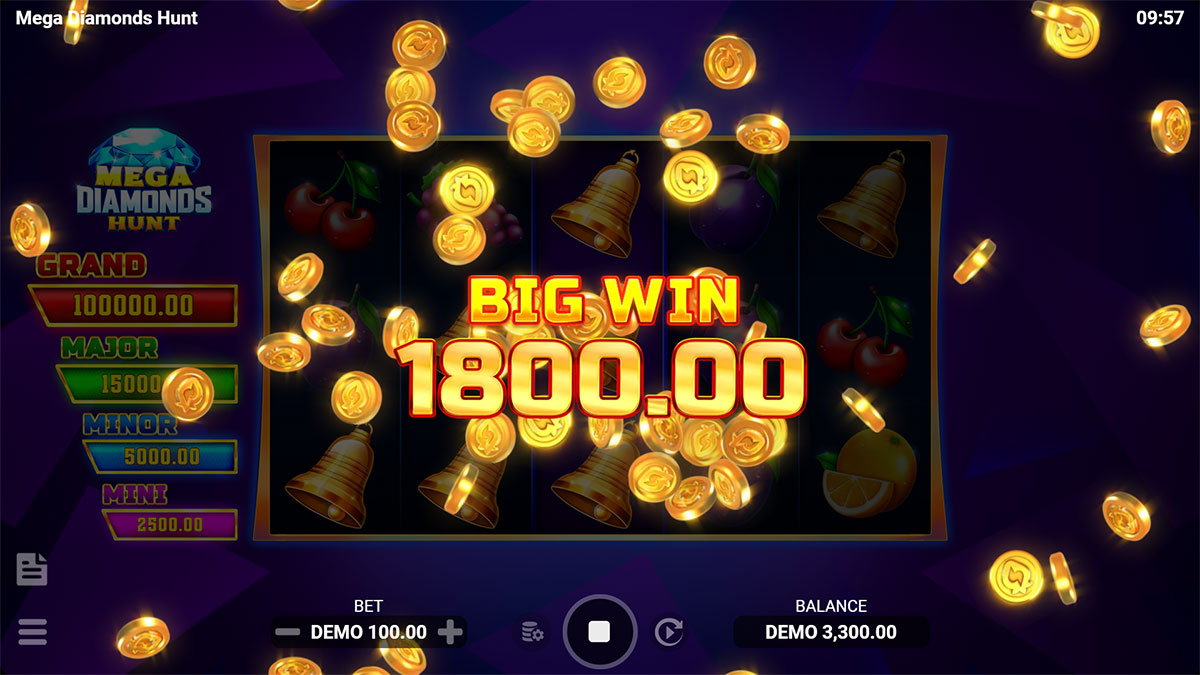  Mega Diamonds Hunt: Hold & Win