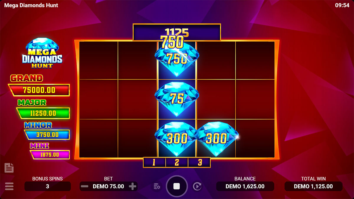  Mega Diamonds Hunt: Hold & Win