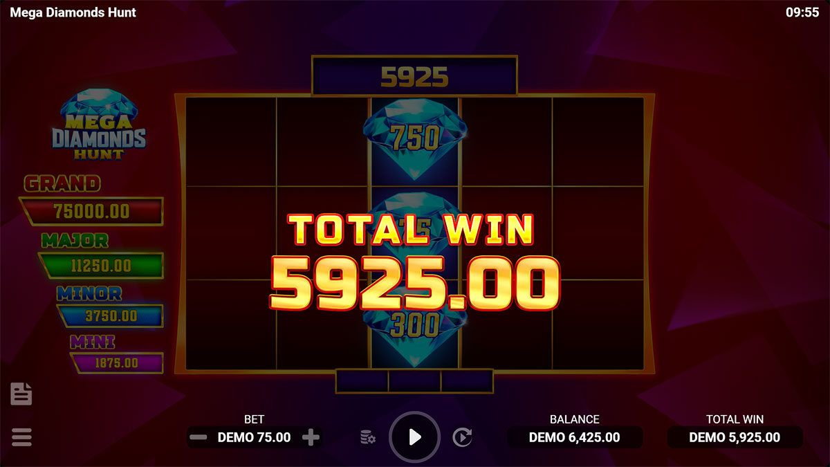  Mega Diamonds Hunt: Hold & Win