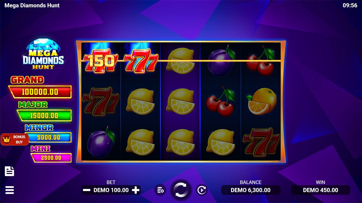  Mega Diamonds Hunt: Hold & Win